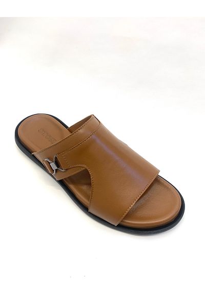 stok83 Ανδρικές παντόφλες από γνήσιο δέρμα
