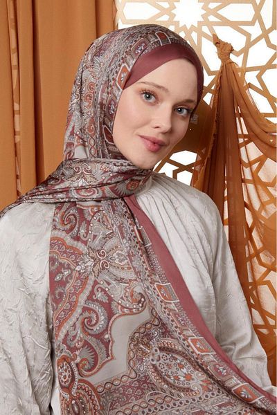 Levidor Indian Silk Shawl Burgundy 443-14