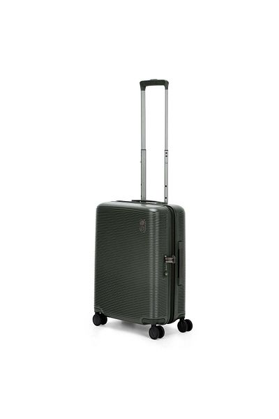 Echolac Ultima 54cm 4 Double Wheel Expandable Cabin Luggage Trolley Olive