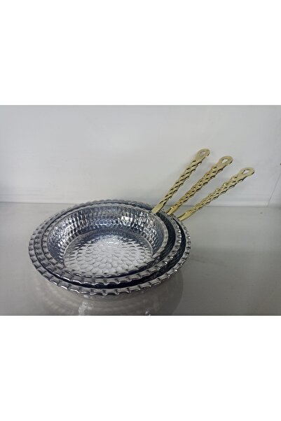 Erişim Bakırhanem طقم مقالي ألومنيوم بمقبض واحد من Sebe Home مكون من 3 قطع