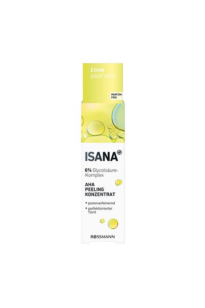ISANA Aha Glycolic Acid 30 ml - Love Your Skin Serum Peeling