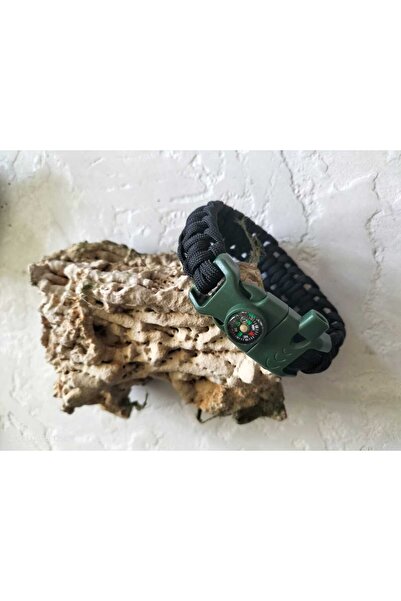 Naz Kadın-erkek Örme Kamp Bilekliği (ÇOK AMAÇLI)-paracort Bileklik