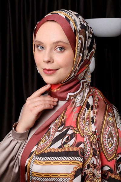 Levidor Indian Silk Shawl Burgundy 504-13