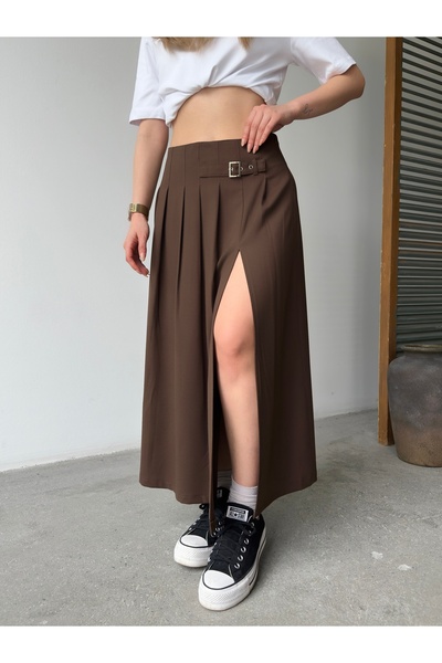 Babushka Fustă midi cu fante