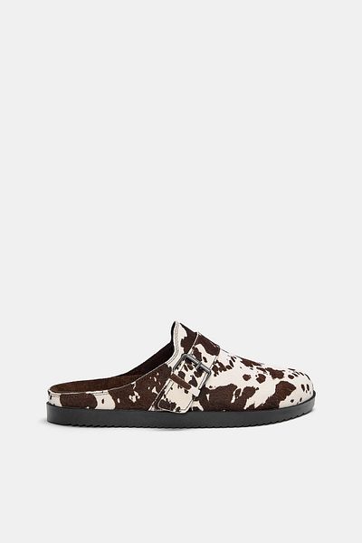 Pull & Bear Cow leather clogs