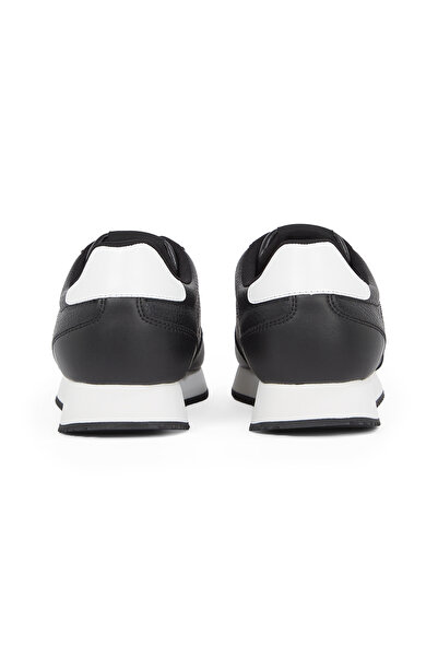 Calvin Klein Calvin Klein Men Black/Bright White Low Top Runner Laceup Sneakers