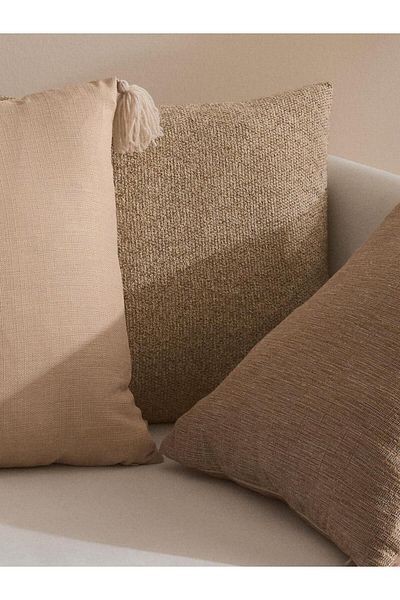 Vanilla Home Set de 3 huse de pernă din argilă moale