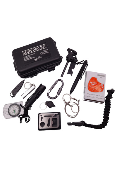Depox Sada pro přežití, Self Saviour, 12 multifunkčních prvků, černá