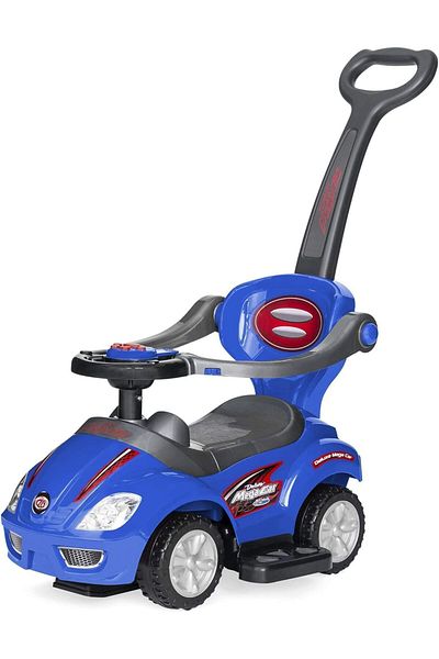 MAAS 3-in-1 Push Ride-On Car for Toddlers | Baby Walker Car with Music, Steering Wheel, Footrest & Handle