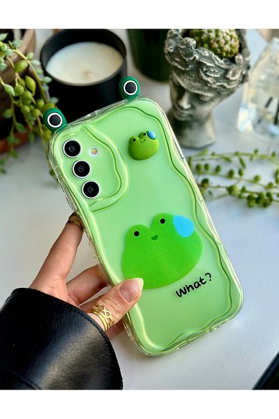 Go Aksesuar جراب سيليكون بتصميم ثلاثي الأبعاد متوافق مع هاتف Galaxy A15