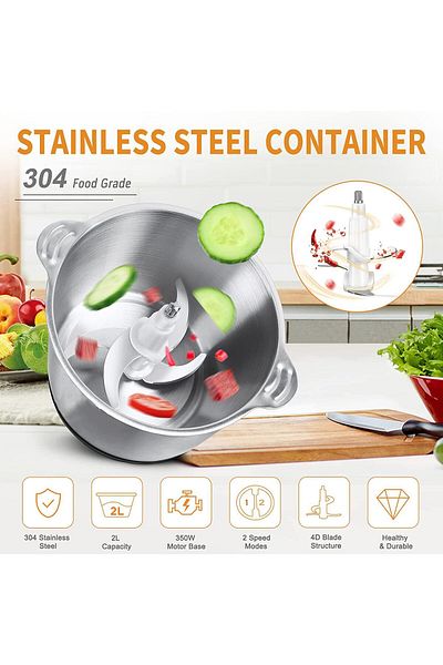 COOYA Electric Meat Grinder, 3L, for Meat, Vegetables, Fruits and Nuts with 4 Large Sharp Blades, 800W