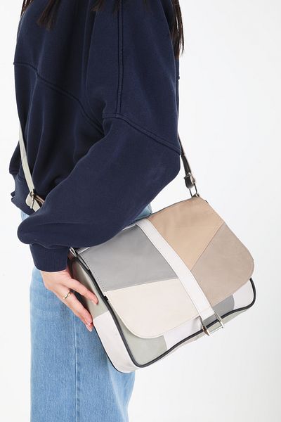 Erzeno Summer Women's Shoulder Bag with Genuine Leather Cover