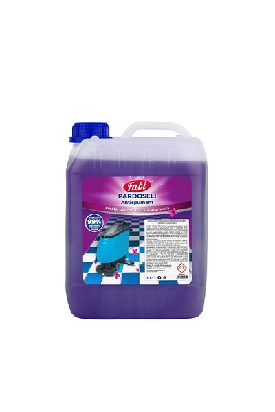 FABI Anti-foaming Disinfectant Floor Detergent, , 5l Canister, Purple