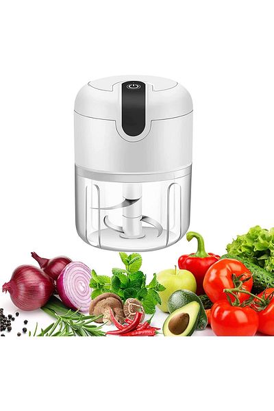 COOYA Electric Mini Food Processor, with USB Charging, for Vegetables, Fruits, Baby Food, Meat(250ml)