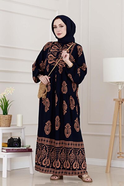 Sevitli Φόρεμα Amine με μισό κουμπί-ΒΙΖΟΝ