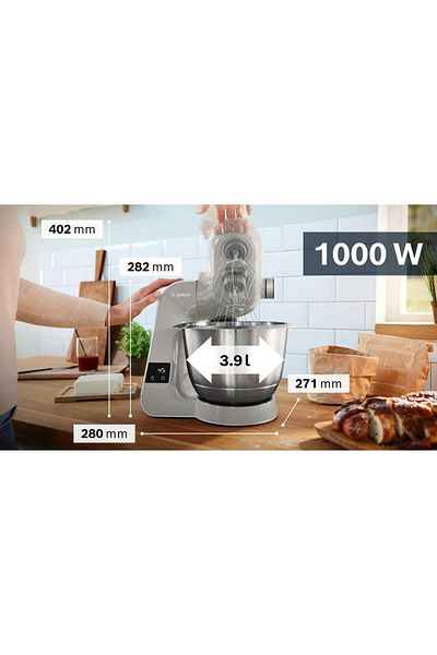 Bosch Bosch MUM5XL72 food processor, with integrated scale, 1000 W, 3.9 l stainless steel bowl
