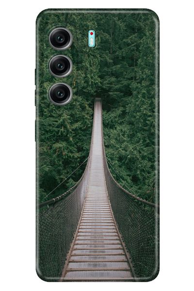 TECNO غطاء حافظة Camon 40 ملون من السيليكون المطبوع TPU Bridge of Horror
