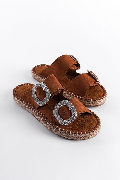Capone Outfitters Britney Stone Damen-Espadrille-Hausschuhe