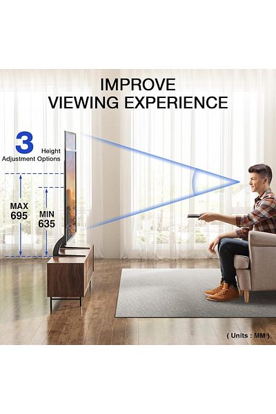 AWH Universal TV Stand Legs for 32-70" TVs, Tabletop Mount, Holds up to 40KG Max VESA 800x500mm