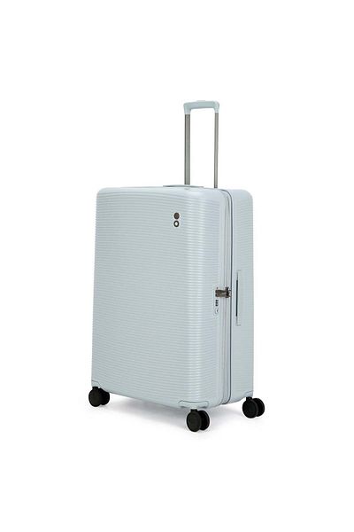 Echolac Ultima 76cm 4 Double Wheel Expandable Check-in Luggage Trolley Blue