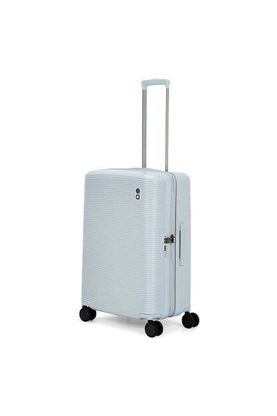 Echolac Ultima 67cm 4 Double Wheel Expandable Check-in Luggage Trolley Blue