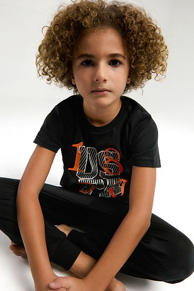 U.S. Polo Assn. Boy's Black Pajama Set 50310800 -Vr046