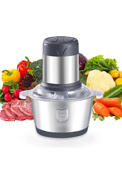 COOYA Electric Meat Grinder, 3L Multi-Function Stainless Steel, for Meat, Onion, Vegetables, Nuts
