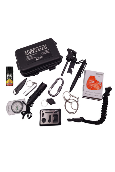 Depox Sada pro přežití, On Point, 13 multifunkčních prvků, černá