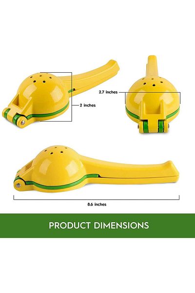 COOYA Lemon Squeezer,New Top Metal Citrus Squeezer,Robust Design, Anti corrosion and Dishwasher Safe