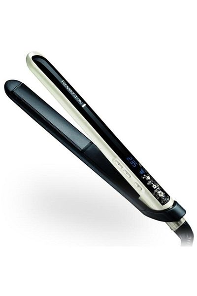 Remington Placa de indreptat parul Remington Pearl S9500, 235 C, LCD, Invelis ceramic (Negru/Argintiu)