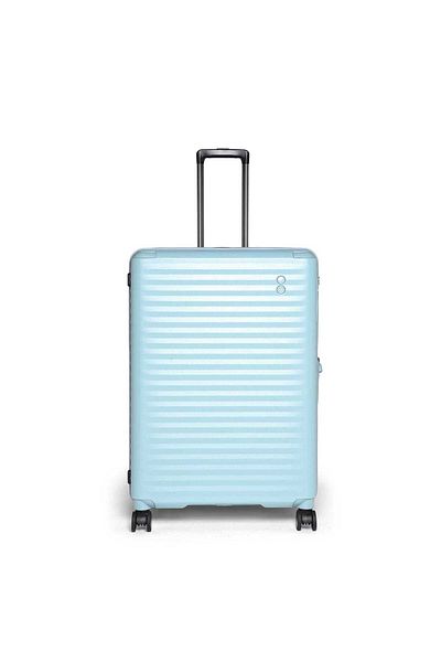 Echolac Celestra 76.5cm Hardcase Expandable 4 Double Wheel Check-in Luggage Trolley Slate Blue