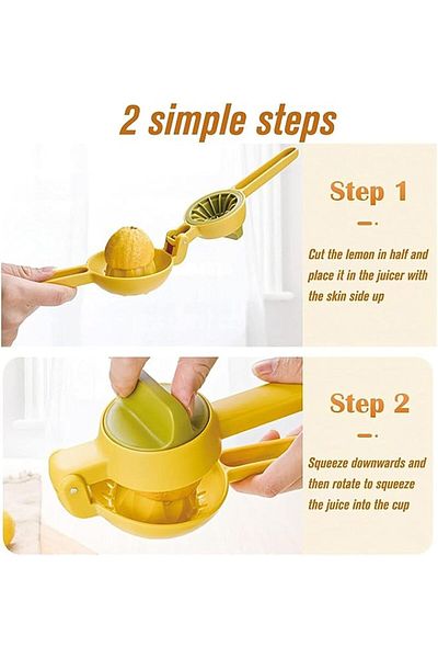 COOYA Lemon Lime Squeezer, Large Orange Juicer, Citrus Fruit Hand Juicer, Manual Rotary Juicer