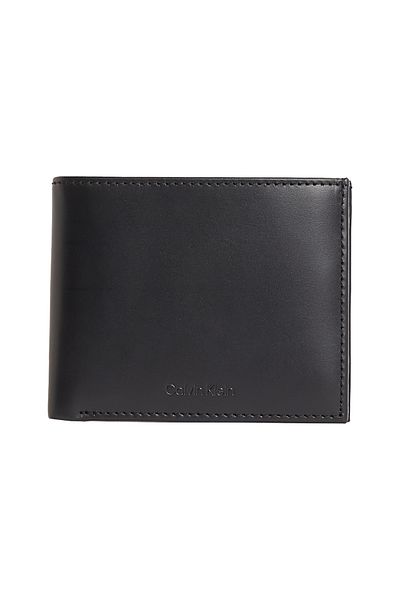 Calvin Klein Men Black Smooth Premium Bifold 5CC Wallet