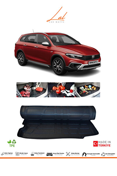 Lal Fiat Egea Cross Station Wagon Üst Kademe 3d Bagaj Havuzu