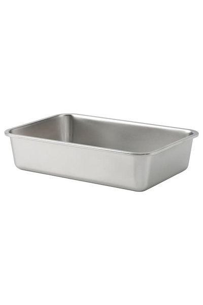 IKEA 365+ Large Rectangular Stainless Steel Food Container 3L, Durable, Stackable & Oven-Safe
