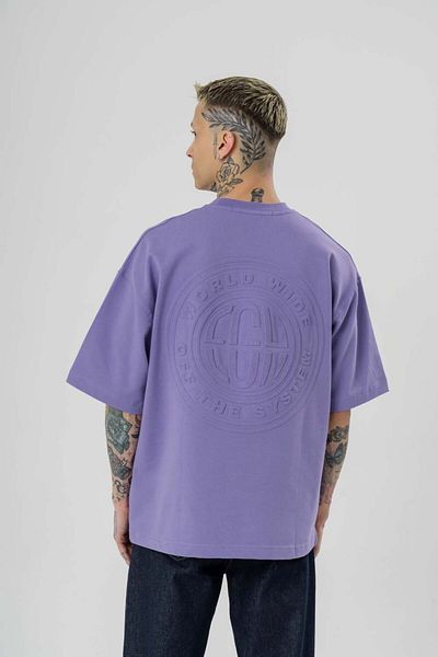 go gang own Μπλουζάκι World Emboss Print Oversize
