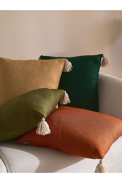 Vanilla Home Harvest Harmony 4-Piece Throw Pillow Cover Set