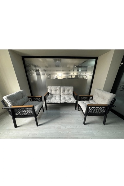 adımshops MİAMİ 2+1+1 MELİSA Balkon-bahçe-kafe Çay Seti Koltuk Oturma Takımı-oturma Grubu,ofis Koltuğu