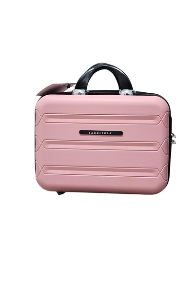 SADDLEBAG Lucas Pp Seyehat Valizi Kırılmaz Bavul Makyaj'lı 4 Lü Set Takım