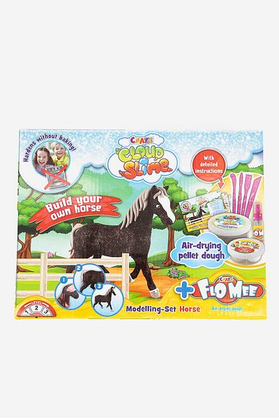 CRAZE Horse Set Cloud Slime Meets Flo Mee, Blue Combo