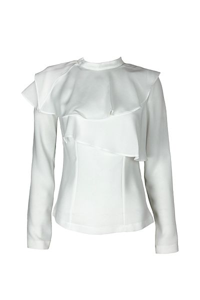 KAMEYA Layered Ecru Blouse