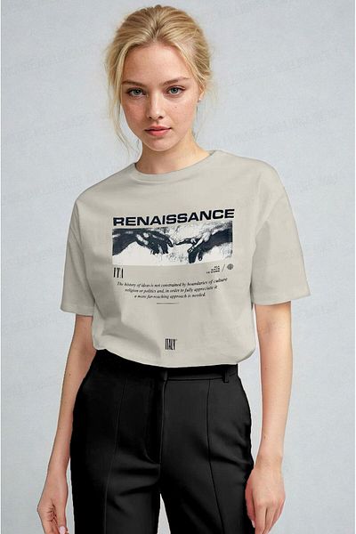 Millionaire Women's Stone Renaissance Regular Fit Regular Fit T-Shirt