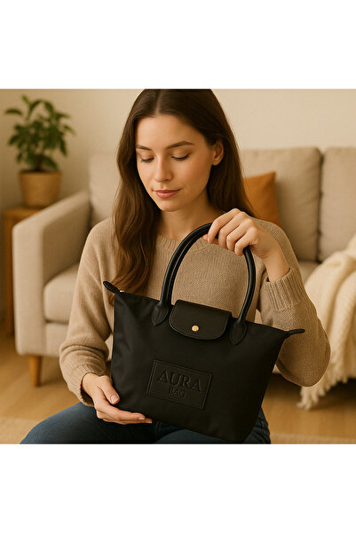 aura bag Katlanabilir Tote Omuz Çantası