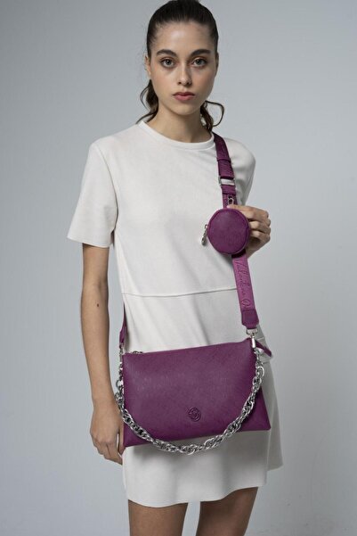 Valentino Orlandi Γυναικεία τσάντα Monogram Cross Strap Vlt039