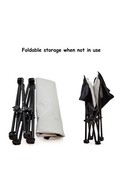 Yelajoy Portable pet bed, Oxford cloth material, non-slip foot pad, heightened design, easy to install, gray