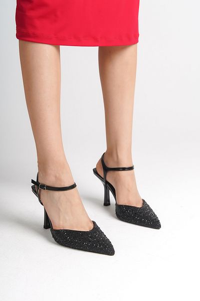 Capone Outfitters Damenschuhe mit mittelhohem Absatz und spitzer Spitze