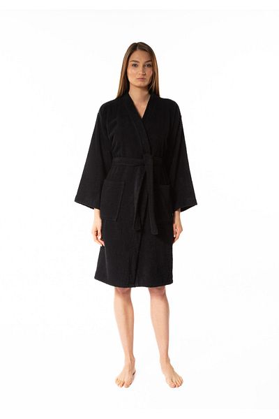 Minteks Halat de baie pentru femei cu guler kimono 100% bumbac - Minteks Home