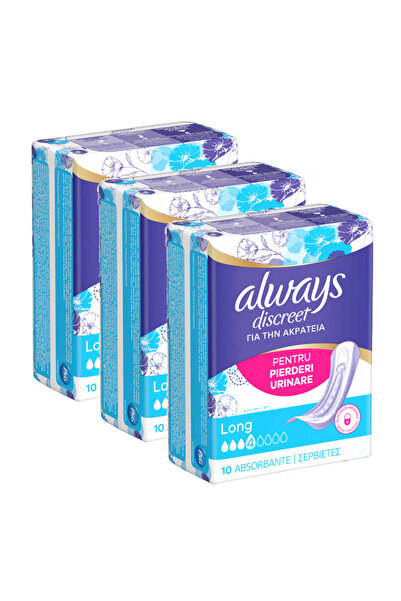 Always Tampoane zilnice discrete pentru incontinență urinară, 3 pachete x 10,...