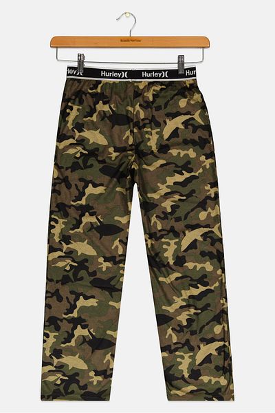 Hurley Kids Boy Pull On Camouflage Pajama, Multicolor