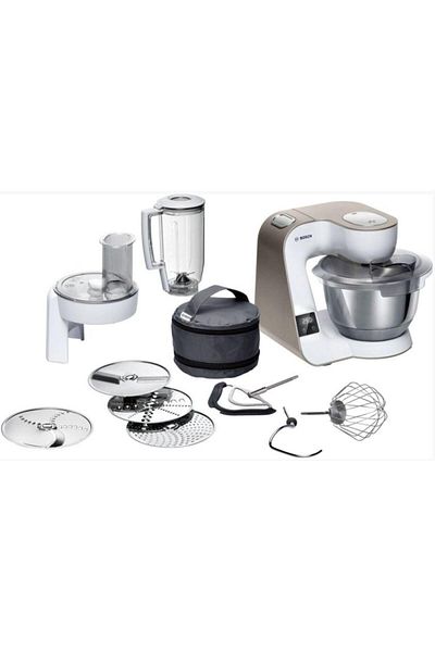 Bosch Robot de bucatarie Bosch MUM5XW20, 1000W, 7 viteze, 3.9 L (Alb/Auriu)